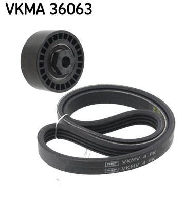 SKF VKMA 36063 Hosszbordásszíj+ görgő, szíjkészlet